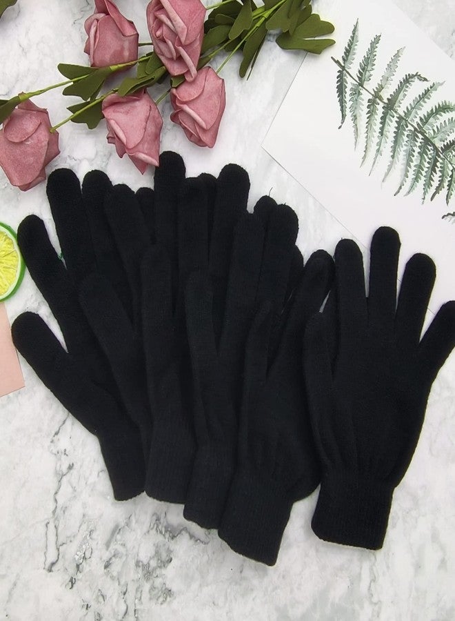 LYDTICK 48 Pairs Winter Gloves Bulk For Men Women, Wholesale Warm Knit Gloves for Cold Weather Running Driving Hiking, Black - Image 4